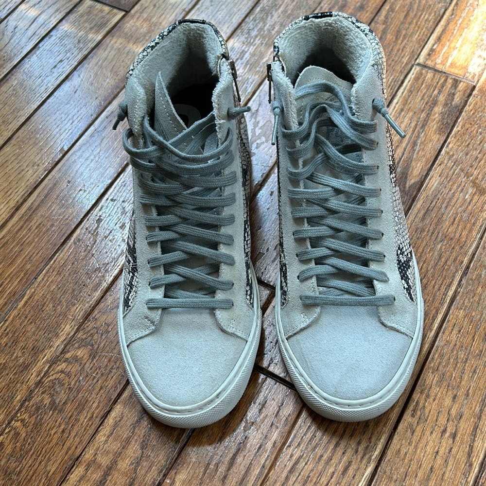 P448 Star2.0 Silver Python-Embossed High-Top Snea… - image 6